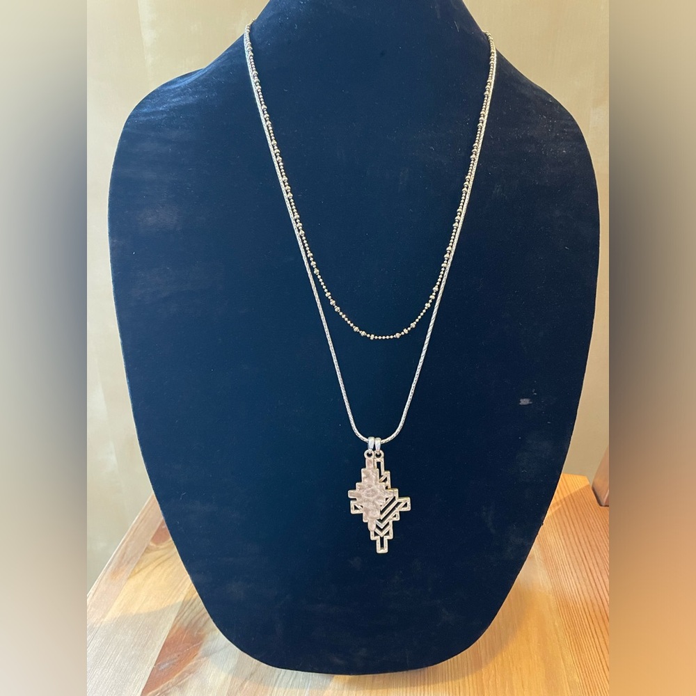 Lucky Brand Two-tone Pendant Necklace